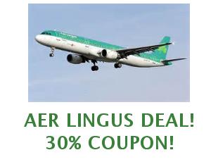 Promotional codes and coupons Aer Lingus save up to 15%