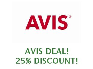 Promotional code Avis save up to 25%