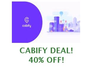 Discount coupon Cabify 6 euros off