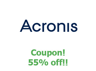 Discount coupon Acronis 55% off