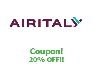 Promotional code Air Italy save up to 20%