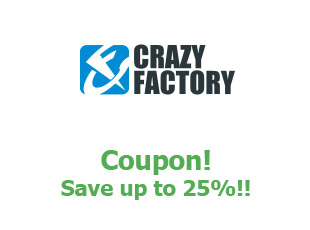Discounts Crazy Factory save up to 30%