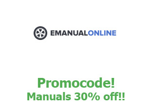 Discount coupon eManual Online up to 30% off