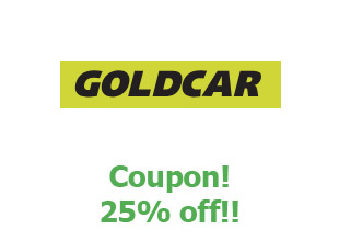 Coupons Goldcar save up to 25%