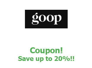 Discount code Goop save up to 20%