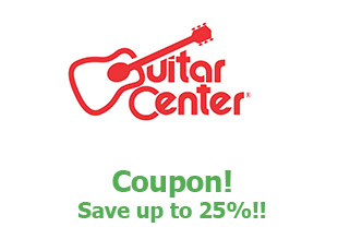 Discounts Guitar Center save up to 25%