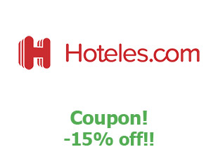 Coupons Hotels.com 15%