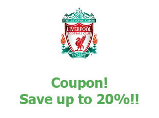 Promotional codes Liverpool FC up to 20% off
