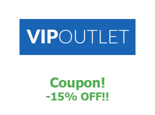 Discount coupon VIP Outlet save up to 15%