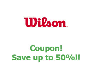 Discount coupon Wilson save up to 50%