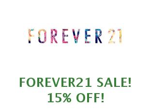 Discounts Forever21 save up to 21%