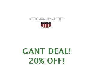 Promotional code Gant save up to 30%