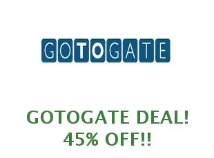Promotional codes and coupons GotoGate save up to 15%