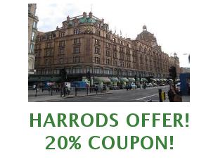 Promotional codes and coupons Harrods save up to 20%