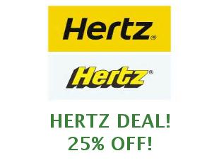 Discount coupon Hertz save up to 20%