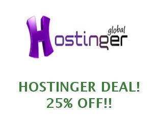 Discount coupon Hostinger save up to 20%