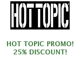 Discount coupon Hot Topic 20% off