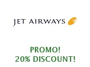 Promotional offers and codes Jet Airways save up to 25%