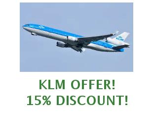 Discounts KLM save up to 150 euros
