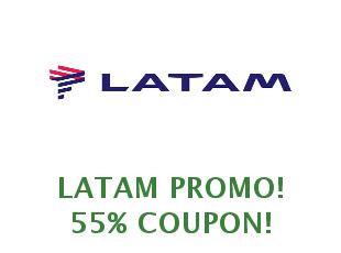 Promotional codes and coupons Latam save up to 20%