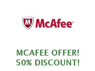 Promotional codes and coupons McAfee