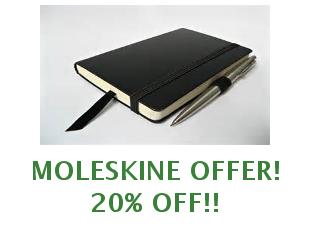 Discount coupons Moleskine