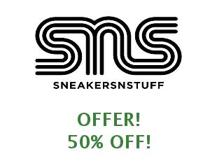 Promotional codes for Sneakersnstuff save up to 25%