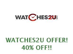 Promotional codes Watches2U 15% off