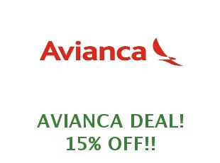 Promotional codes and coupons Avianca save up to 50%