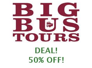 Discount coupon Big Bus Tours 20% off