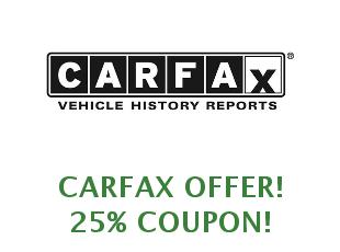 Coupons Carfax save up to 15%