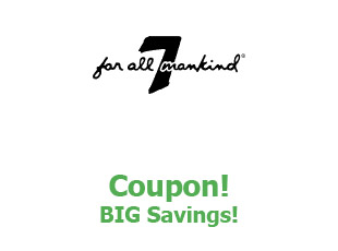 Coupons 7 For All Mankind up to 70% off