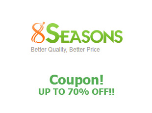 Coupons 8seasons 20% off