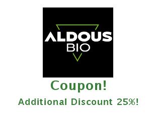 Save Big on Aldous Bio - Up to 25% Off Discounts