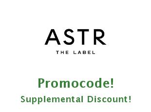 Discount code ASTR The Label 20% OFF