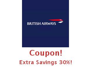 Save 30% on British Airways Flights