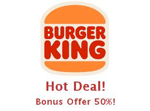 Save 50% on Burger King Meals