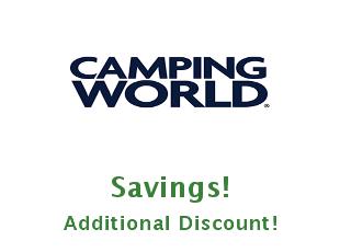 Discounts Camping World save up to 25%