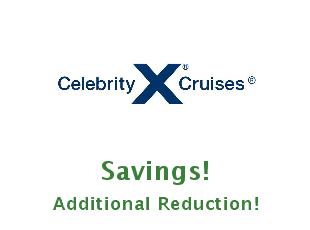 Promotional codes Celebrity Cruises up to 75% off