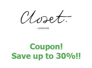 Promotional code Closet save up to 30%