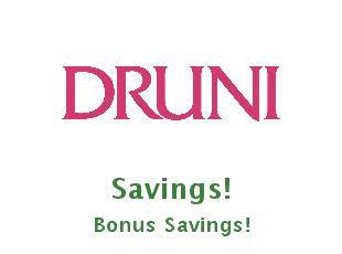 Promotional offers and codes Druni up to 50% off