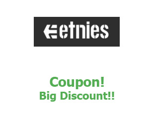 Promotional code Etnies up to 30% off