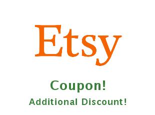 Discount coupon Etsy save up to 55%