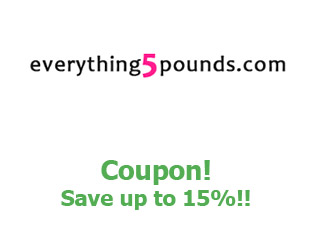 Coupons Everything 5 Pounds up to 15% off