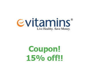 Coupons eVitamins 15% off