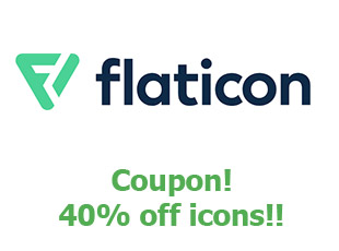 Promotional codes Flaticon save up to 40%