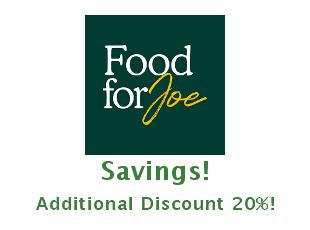 Save 20% at Food For Joe - Shop Now