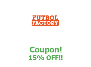 Promotional offers Fútbol Factory up to 20% off