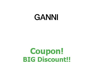 Promotional offers and codes Ganni up to 20% off