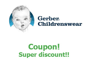 Promotional codes Gerber Childrenswear up to -75%